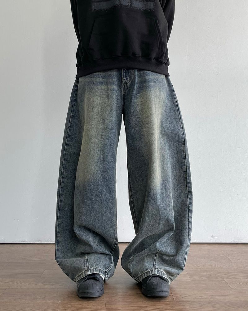Dart Balloon Denim Pants 3C