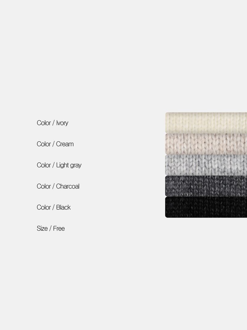 Knit Padded Zip-Up Ver2 6COLOR