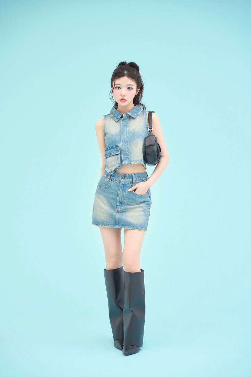 デニムベスト / denim vest