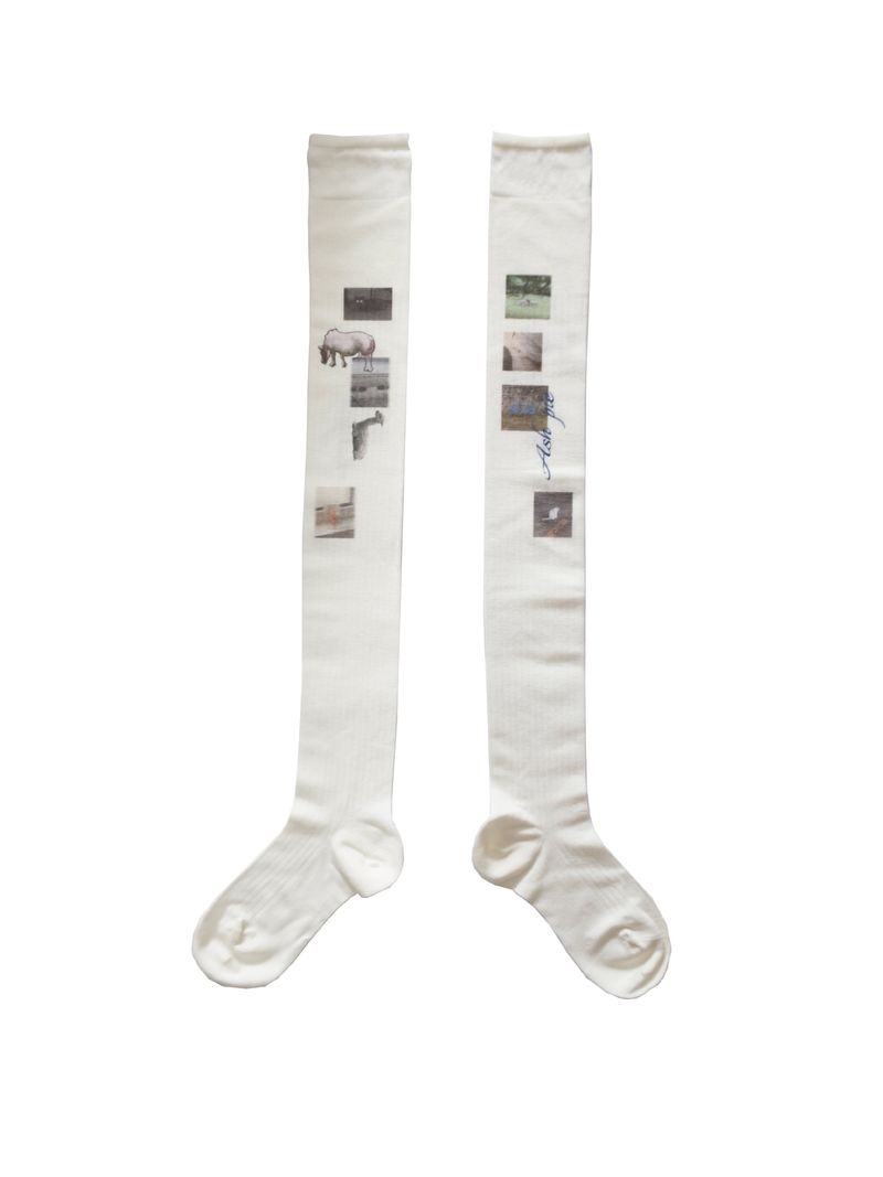 Printed stockings