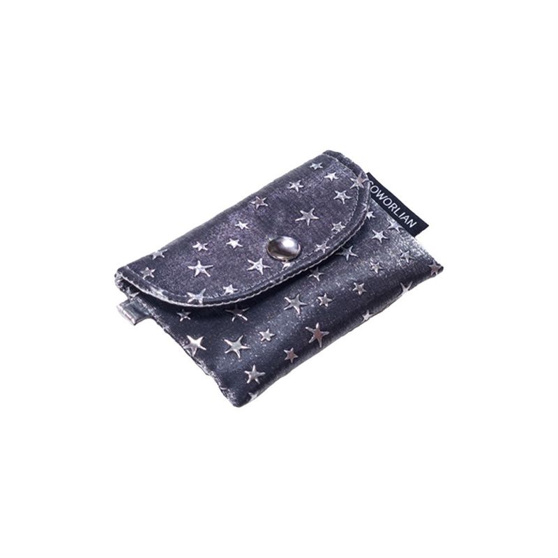 Simple Card wallet _Shine Star Gray
