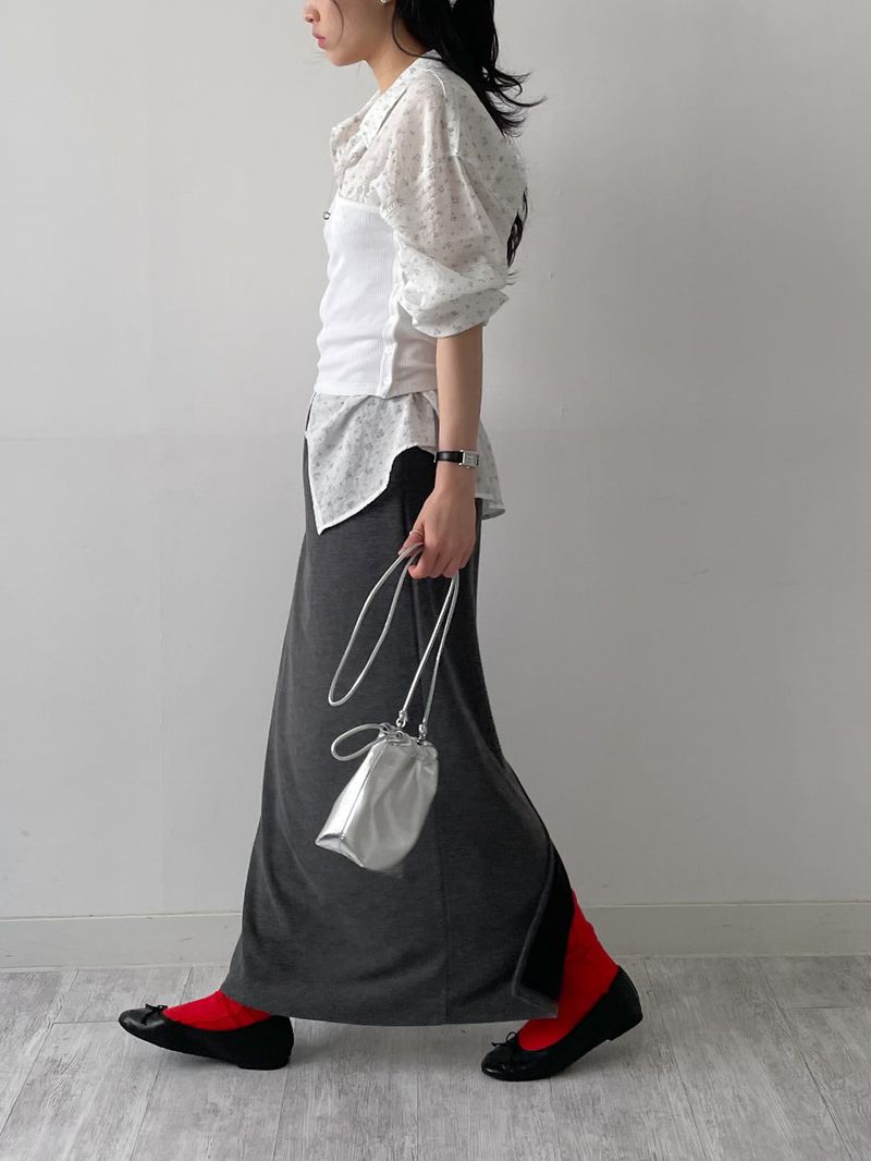 Button One-Shoulder Ribbed Vest