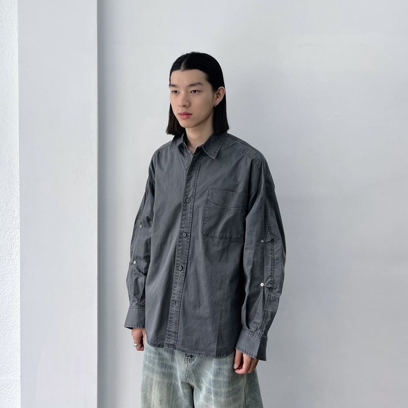Snap Detail Utility Shirt