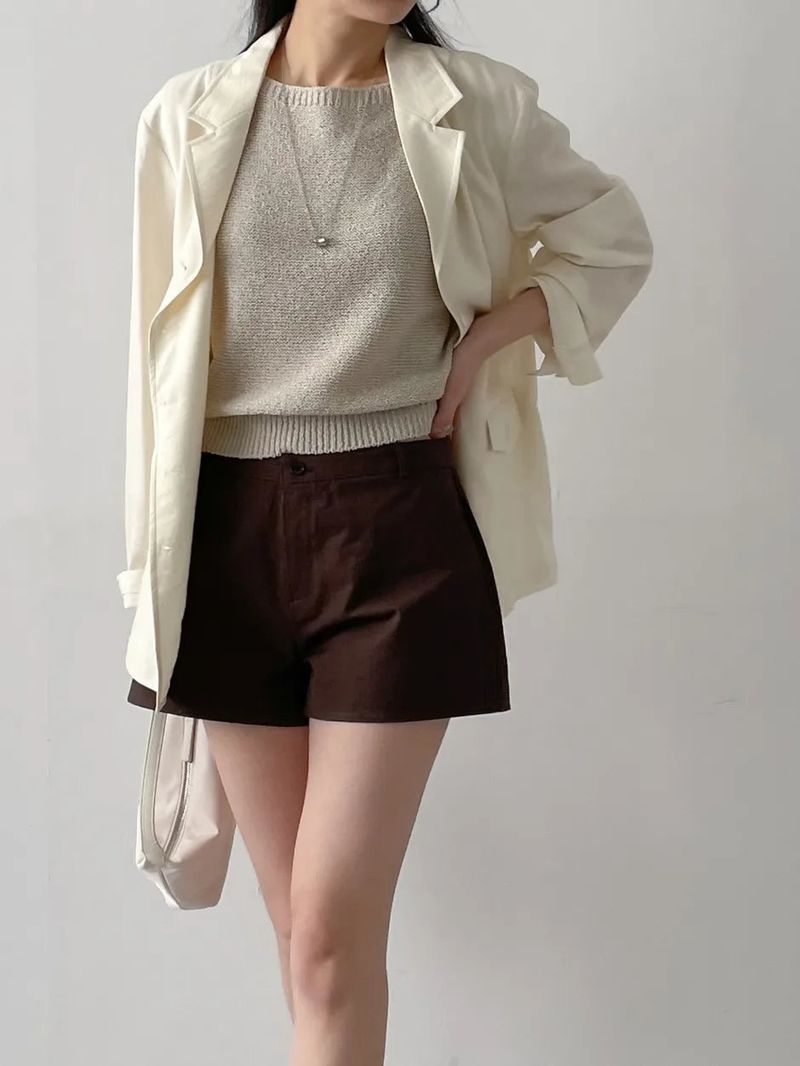 Polka Rayon Loose Fit Jacket