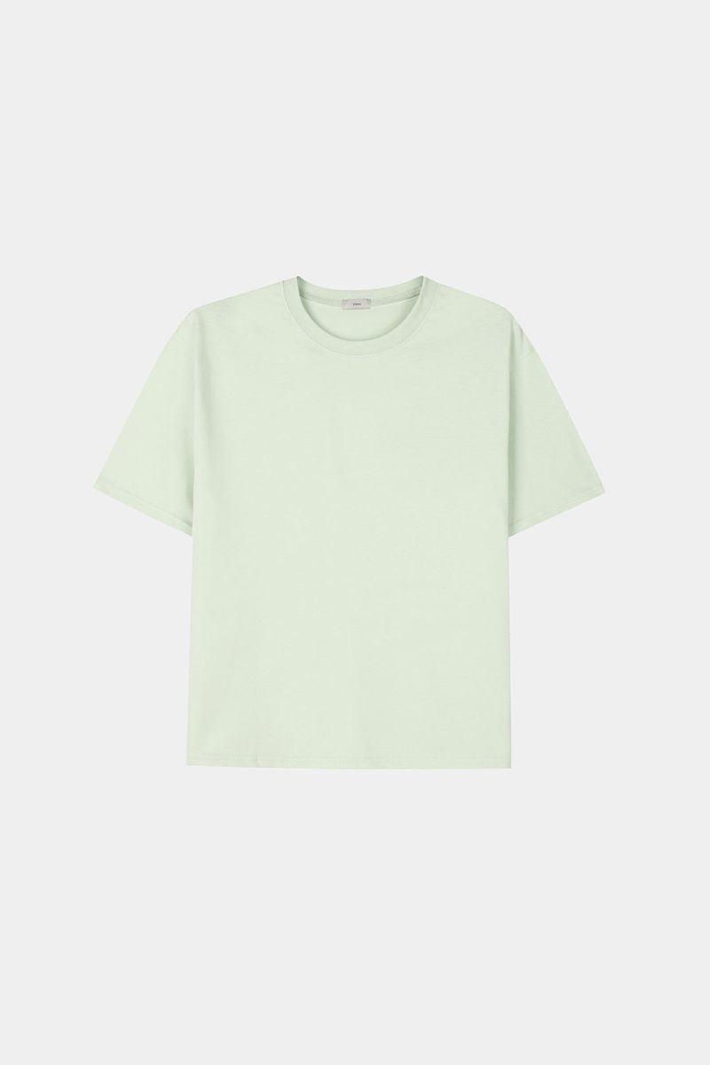 Regular fit cropped short-sleeve T-shirt