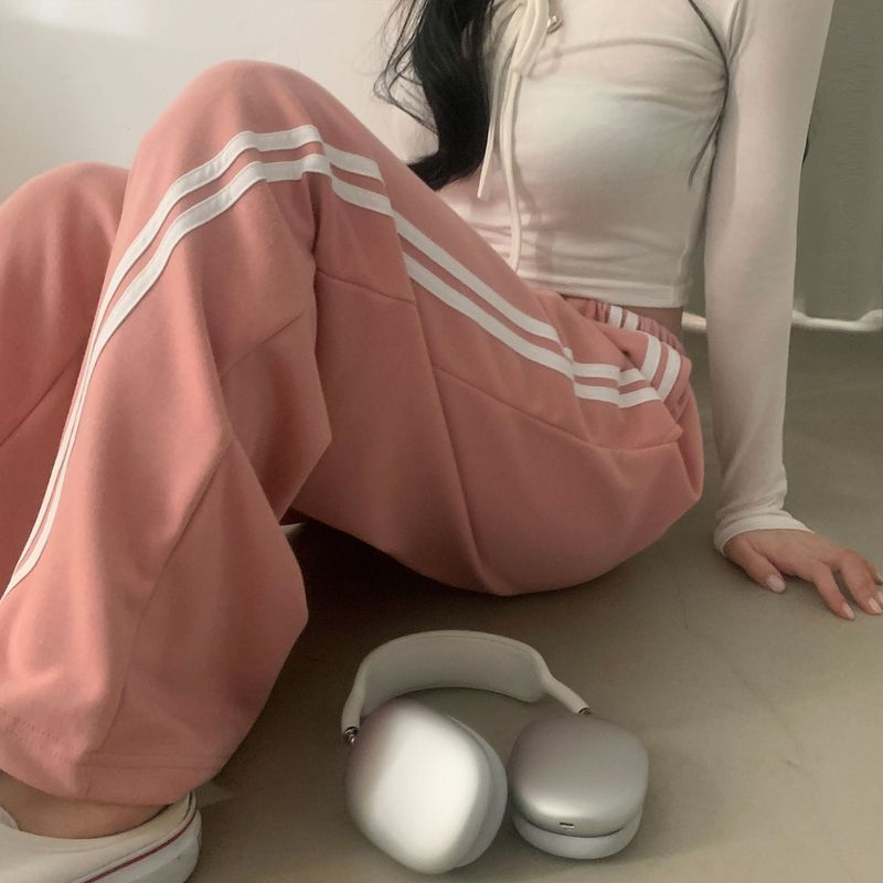 [Malafit!/ Made in Korea] ストリートトラックトレーニングラインバンディングパンツ（６カラー）