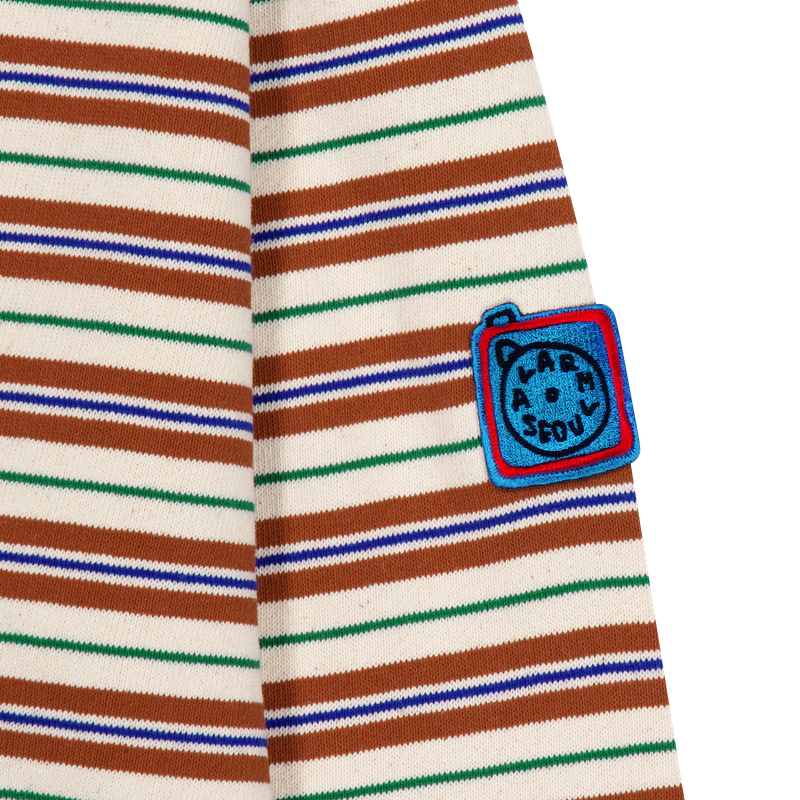 Alarm Multi Stripe Sweatshirt - Brown