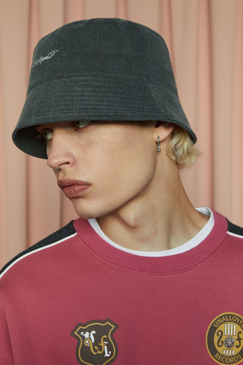 LOGO BUCKET HAT / CHARCOAL