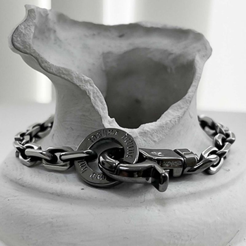ss-6mm Black line original chain bracelet