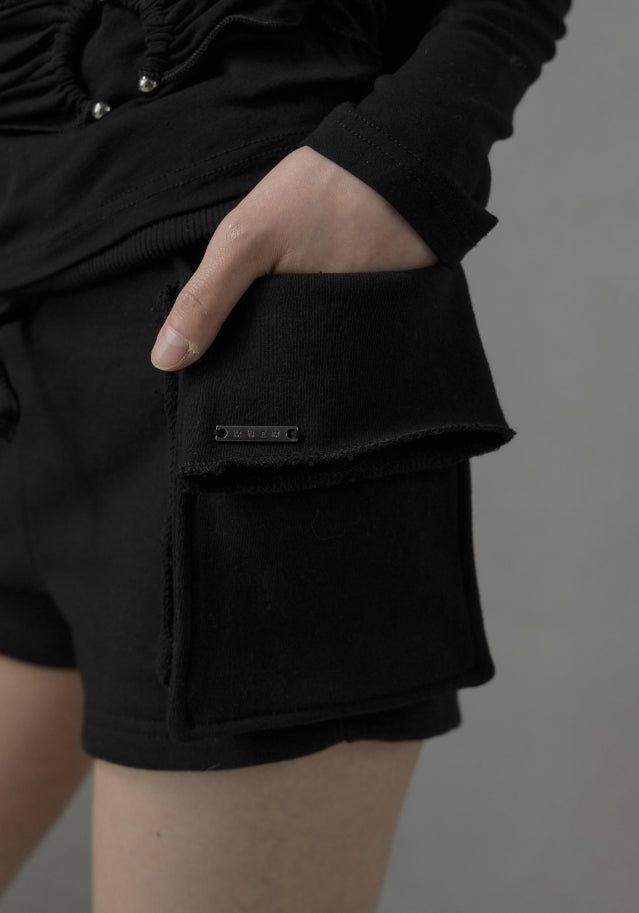 26SS★ [mnem] Billowy Cargo Shorts