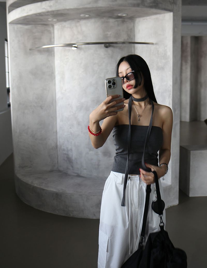 Nikki String Jogger Wide Cargo Pants