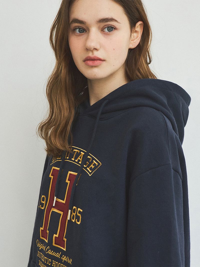 Heritage Overfit Hooded Sweatshirt_Navy