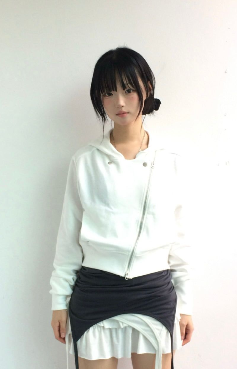 Bitline Curve Hooded Zip-up
