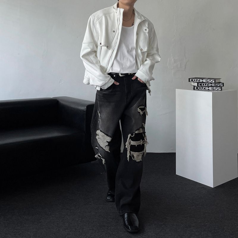 OWN Boyan Suede Neck Collar Jacket (3 colors)