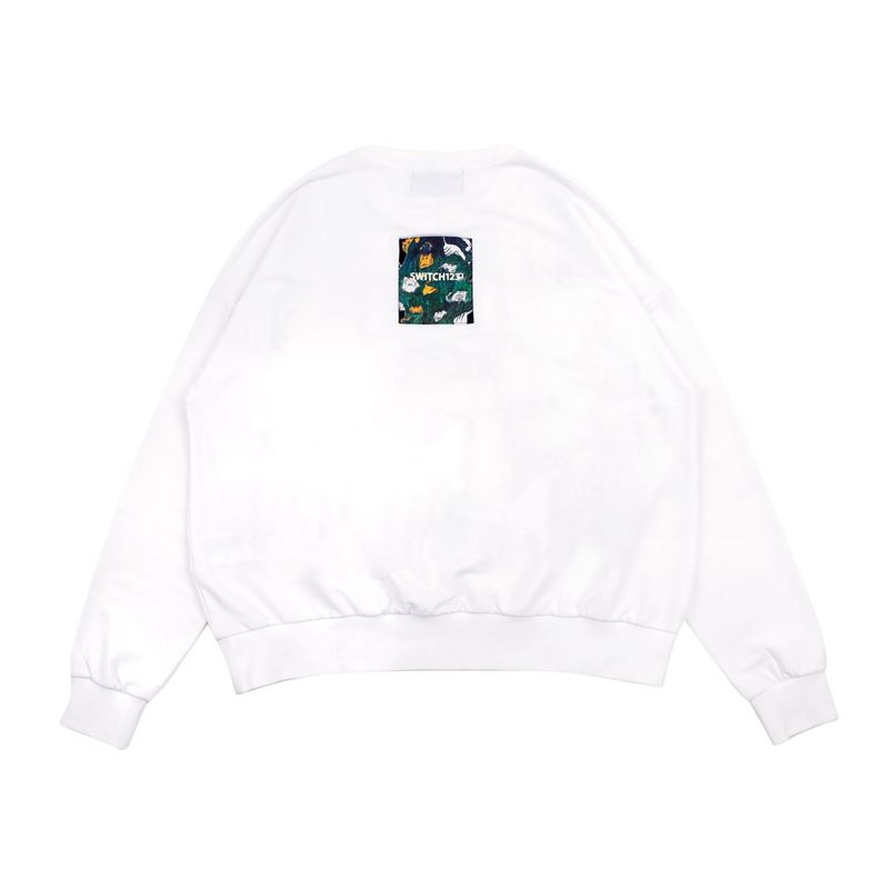 OVER FIT TURN DOWN SWEAT SHIRTS (UNISEX)_SYS2TS05WT
