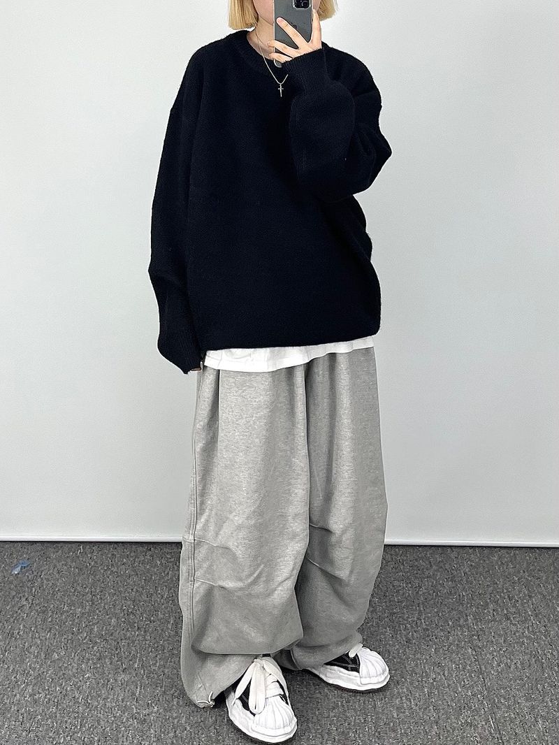 wool knit sweatshirt