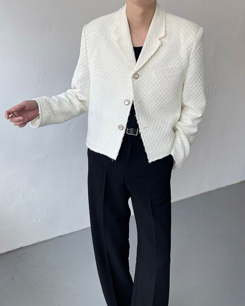 COZINESS（コジネス）の「YM Humming Tweed Jacket (2 colors)（Jackets/Outerwear）」