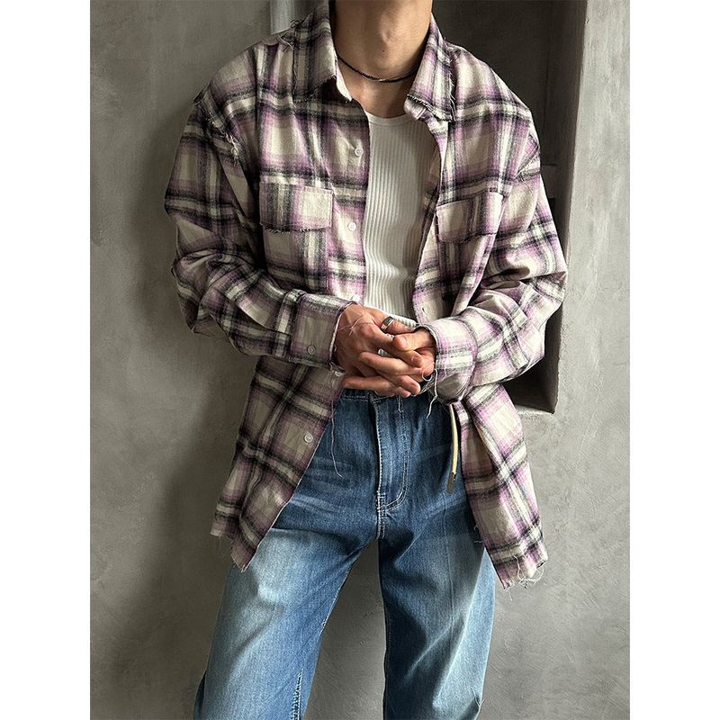 [F/W] Cutting check two pocket shirts (3color)