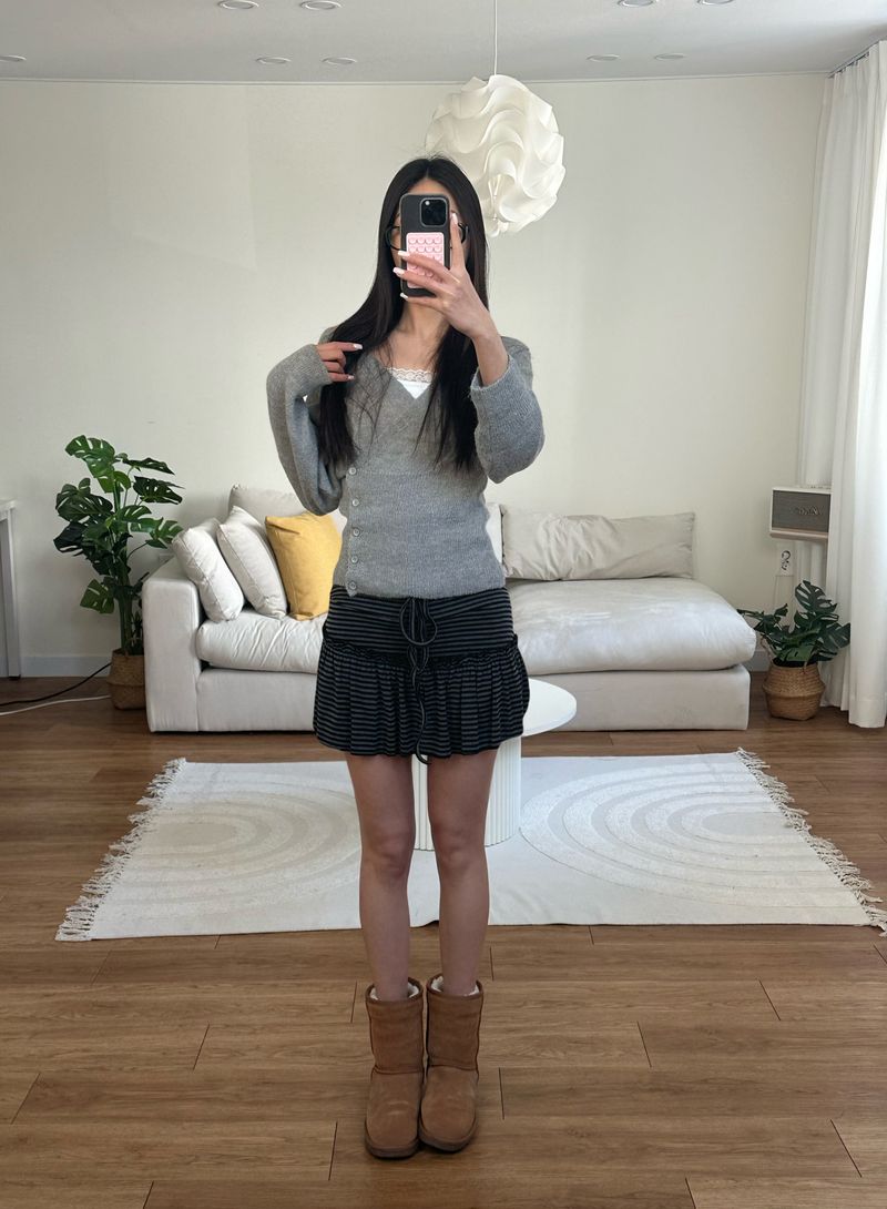 joy shirring skirt