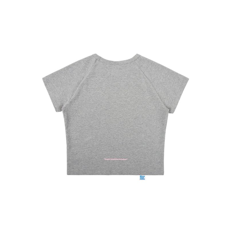 ザットガールバイブTシャツ_メランジグレー