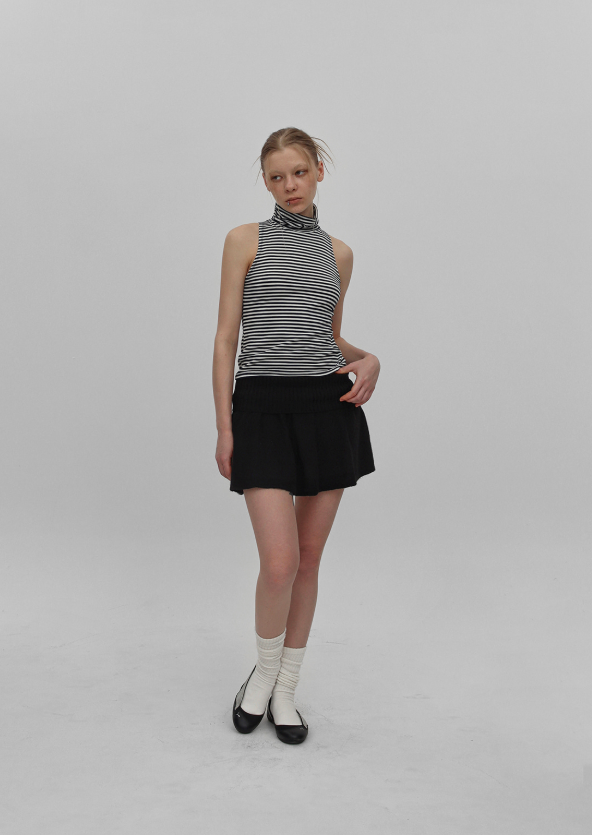 BLACKUP（ブラックアップ）の「[MADE] Elu Folding Knit Mini Skirt Pants（Skirts）」