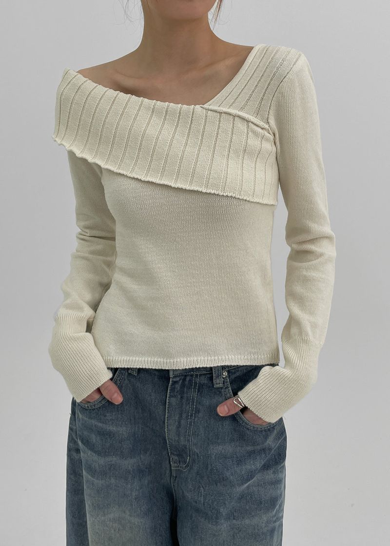 [MADE] Easy Off Shoulder Knit