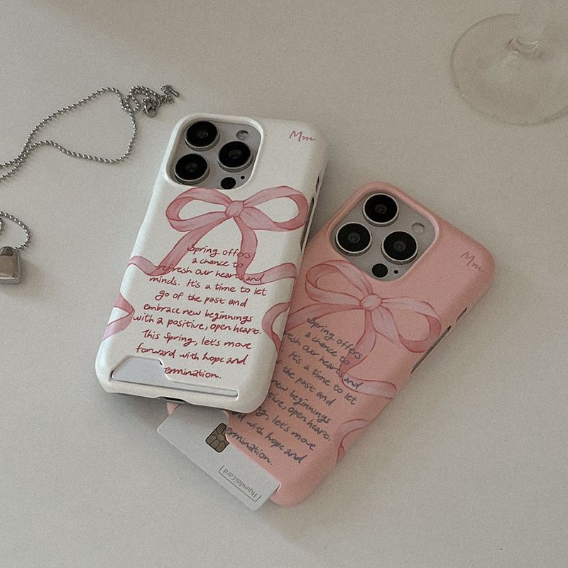 mademoment（メイドモーマン）の「[Mademoment]スプリングレタリングデザインアイフォンカードケース（スマホグッズ/小物）」