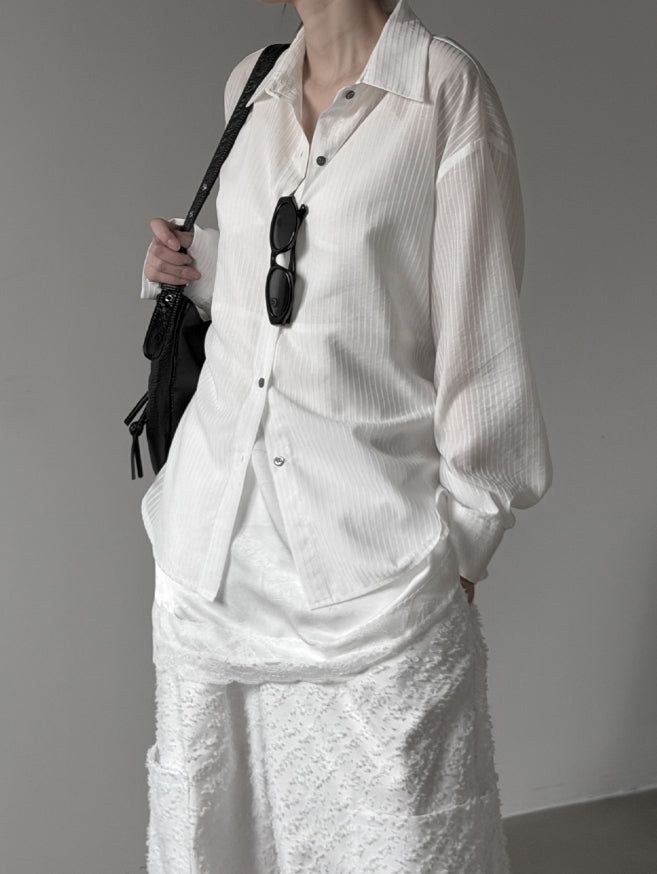 Kelo Stripe Belt Shirt