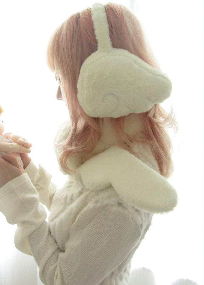 myorang（ミョラン）の「[Angel&hug] エンジェルハグウィングイヤーマフ（アクセサリー）」