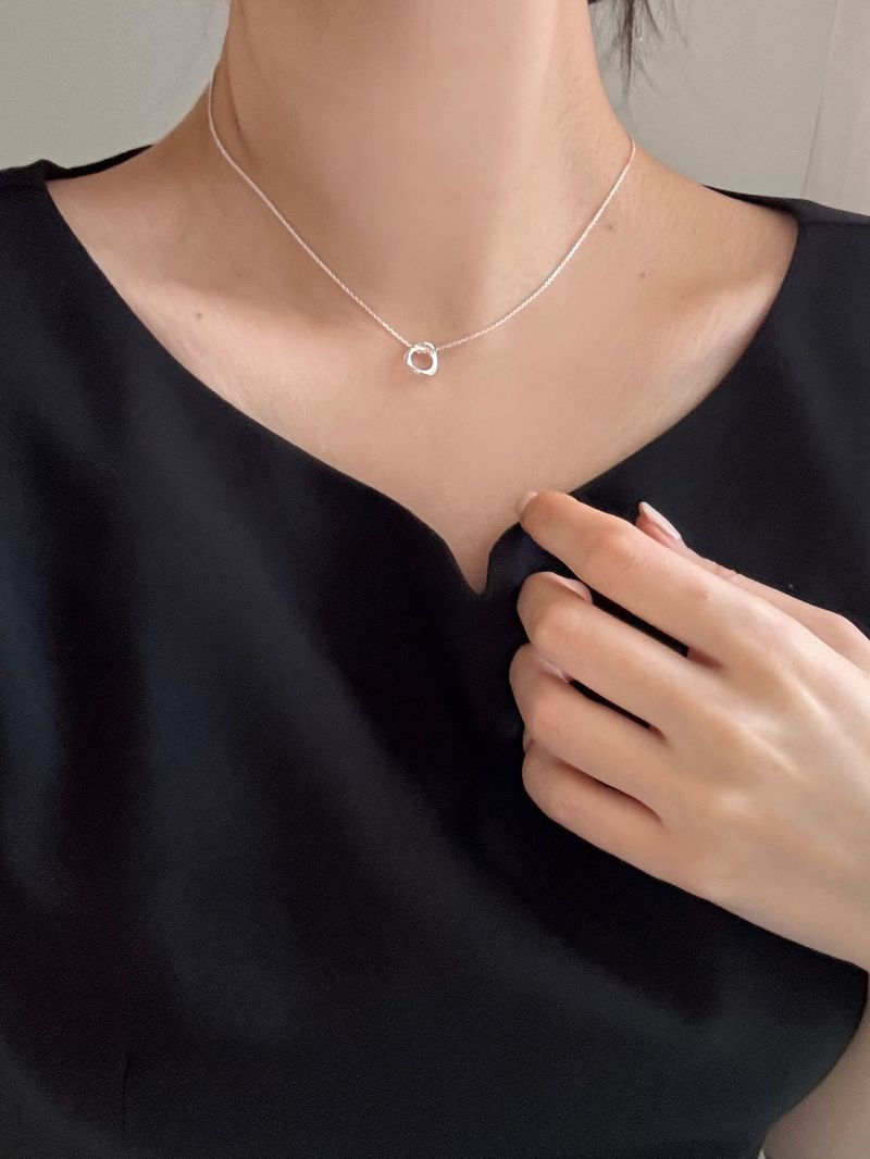 [Silver 925] wave ring earring necklace set