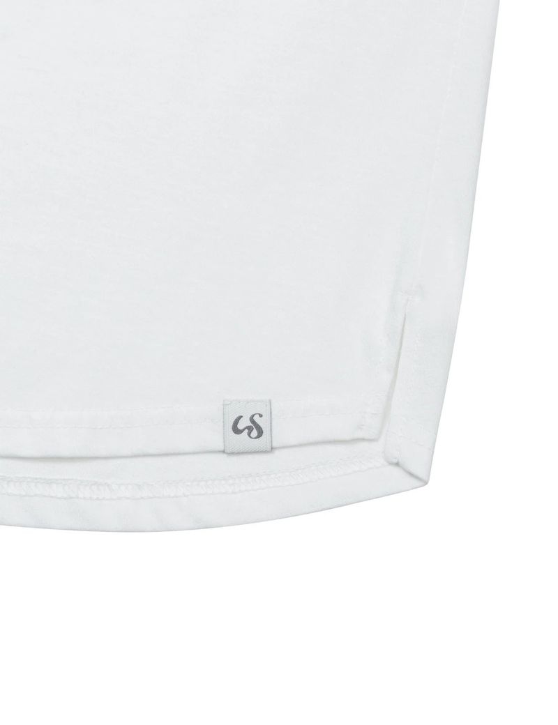 PLACKET RIBBED T-SHIRT(WHITE)