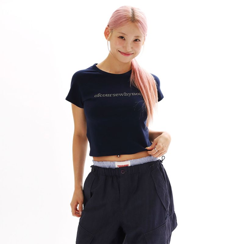 ザットガールバイブTシャツ_ネイビー