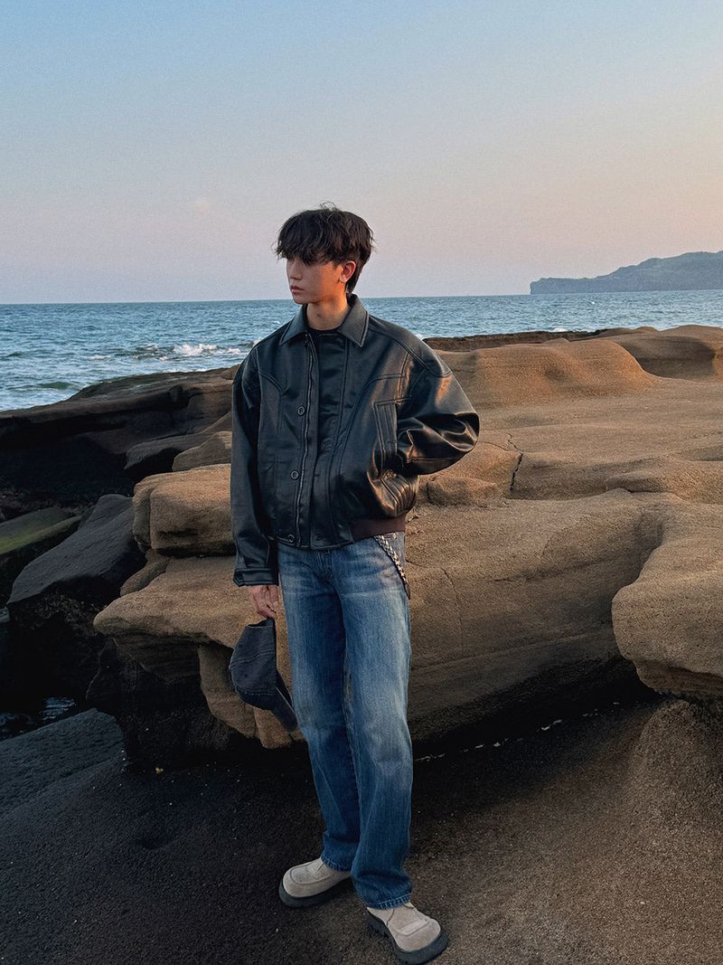ASCLO Superior Leather Jacket (3color)