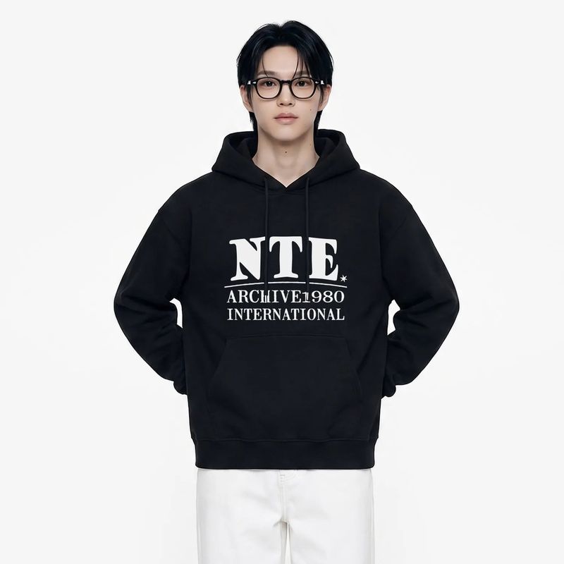 quad logo hoodie (5color)