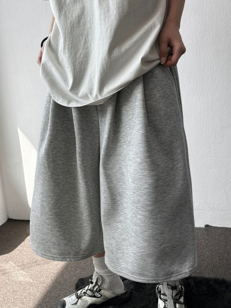 Ice-Knowing Side/Back Pintuck Balloon Bermuda Shorts 4color