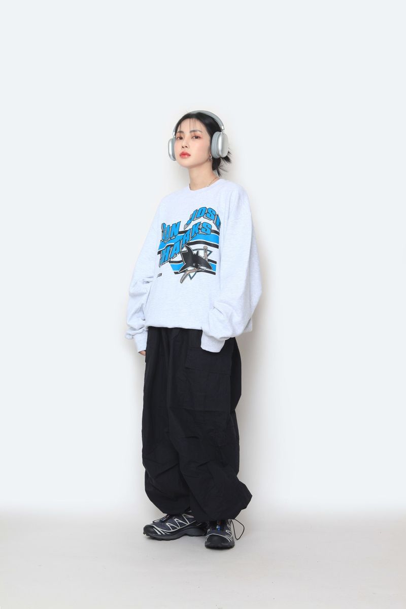 Cotton Balloon Cargo Pants