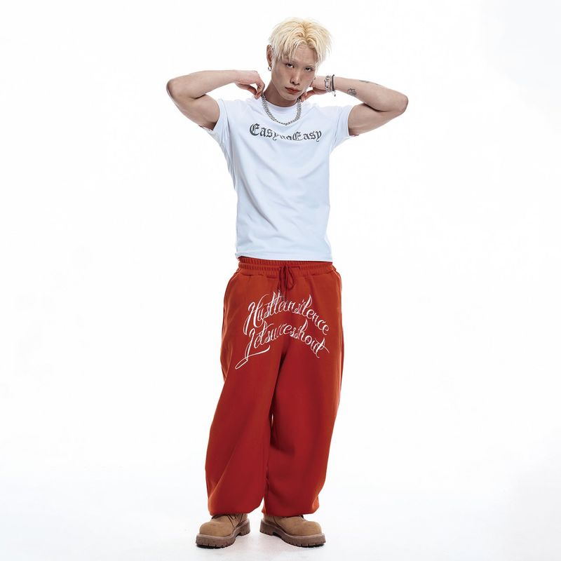 Lettering Logo Compression Short Sleeve - WHITE
