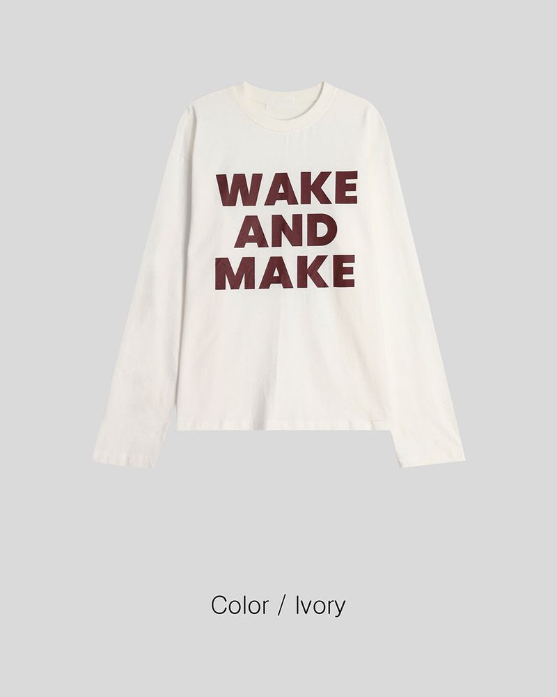 Text Regular Fit Long Sleeve