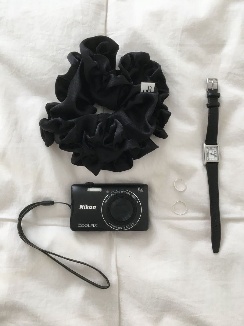 After Frill Scrunchie (Black)