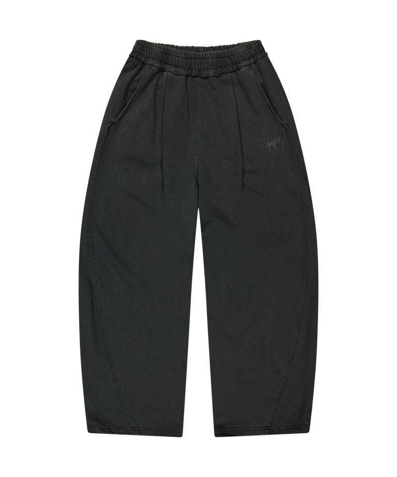 BASIC LOGO PIGMENT SWEAT PANTS_CHARCOAL