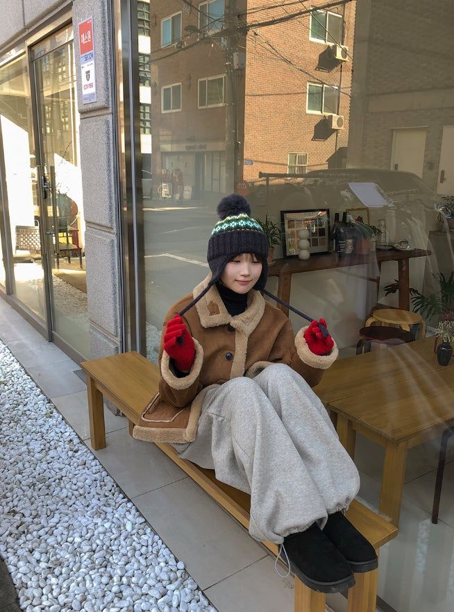 Panyu Snowflake Drop Knit Nordic Beanie