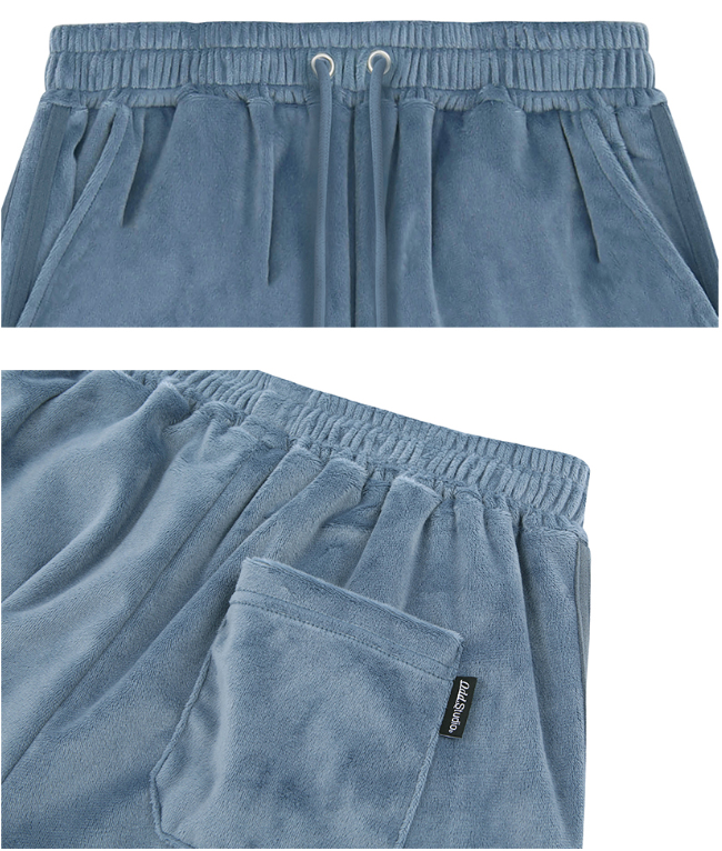 Velour Sporty Track Cargo Pants