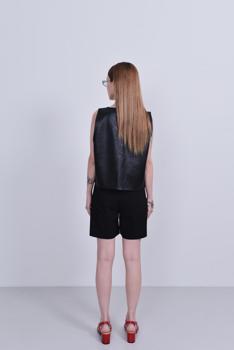 vegan leather vest