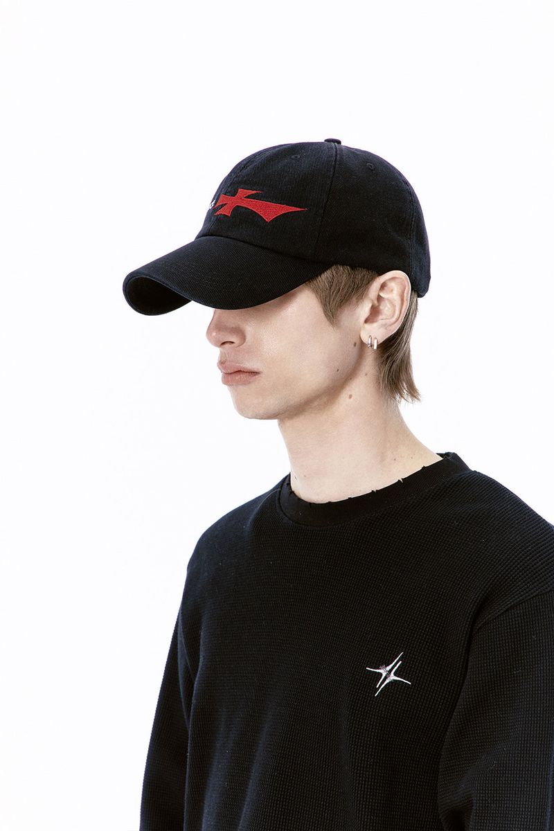 ETCE（イーティーシーイー）の「WASHED SACRIFICE CAP (BLACK)（Hats）」