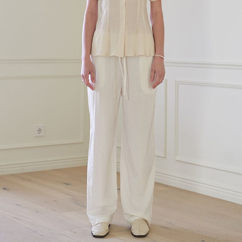 BASIC BANDING PANTS (WHITE)