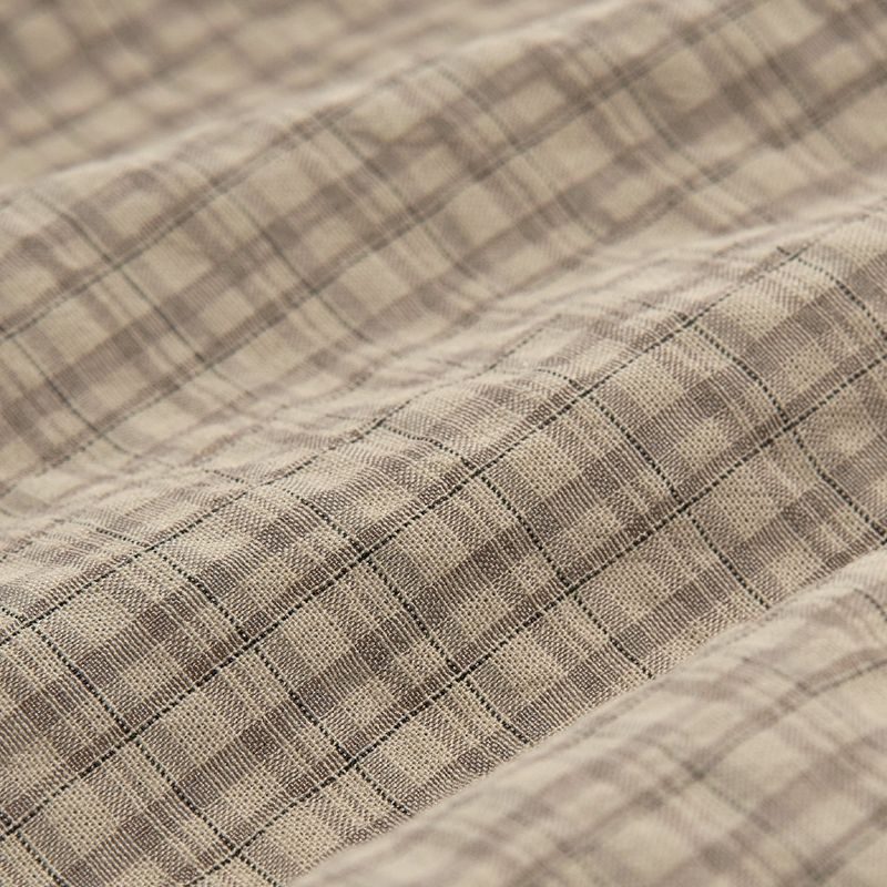 SLEEVLESS SHIRRING SHIRTS (BEIGE)