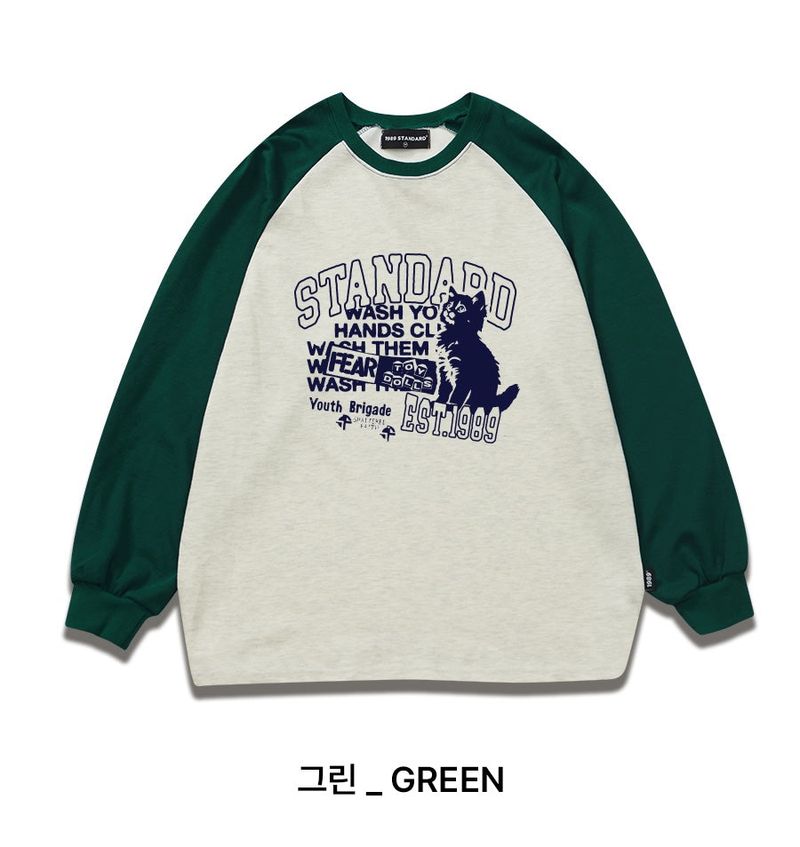 FEAR CAT Raglan Long Sleeves(SNSSTD-0109)