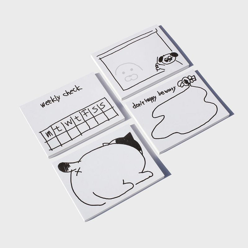 Daily drawing memo - M (set of 4)