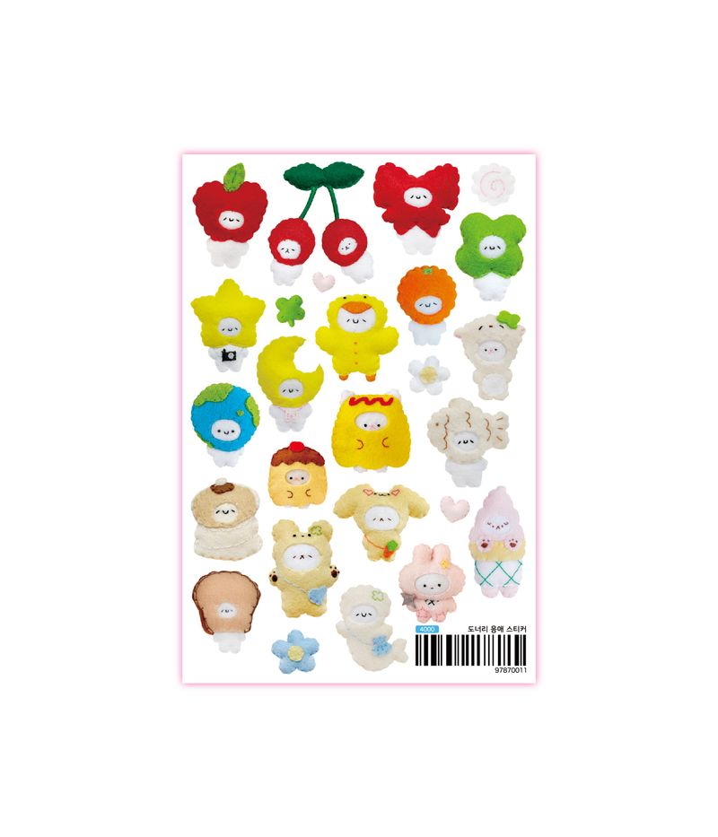 set of 10 stickers