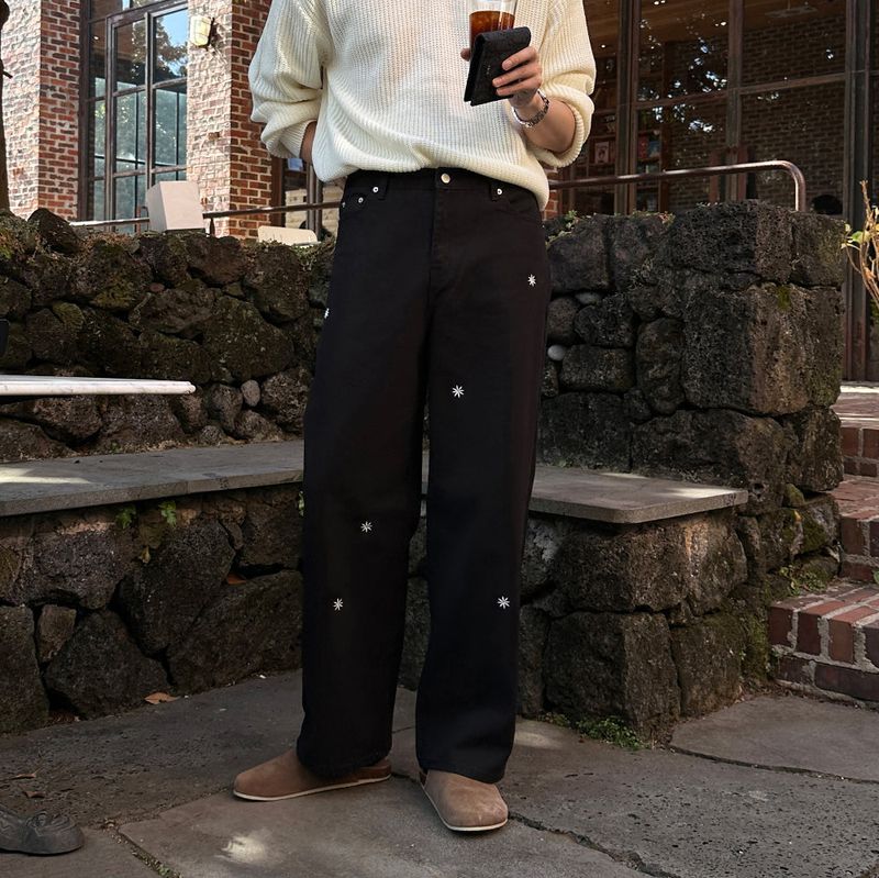 lemenne(ルメンヌ)の「LMN Counting USA Cotton Embroidered Pants (2 colors)(Pants)」
